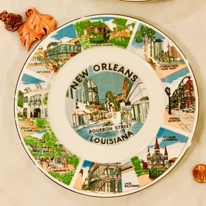 Vintage Souvenir Plate: New Orleans